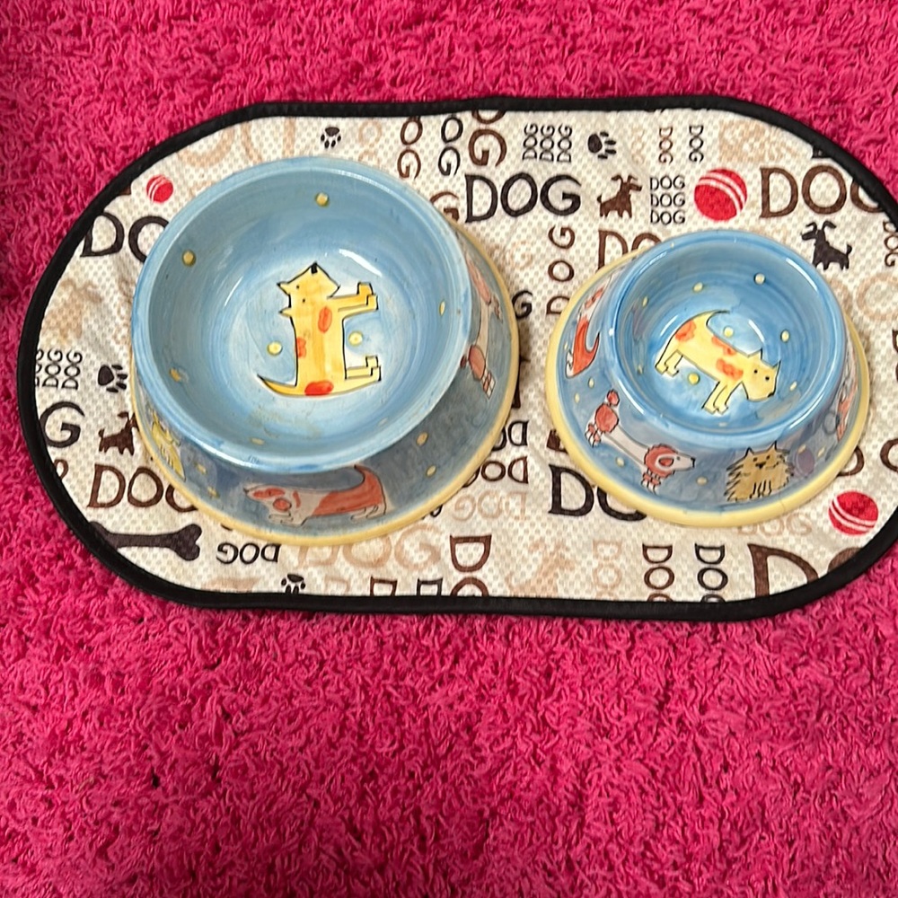 3 Piece Set (Food Pad, Two Bowls